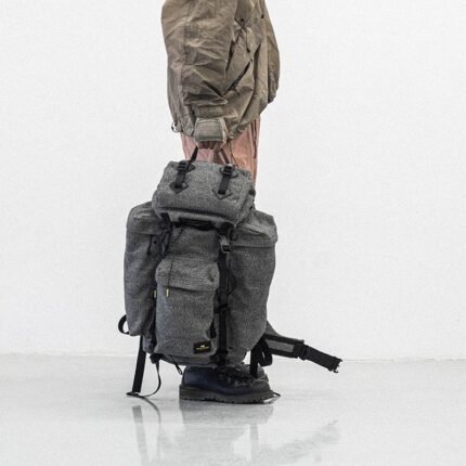 LiiGear x HK Workshop Pepper & Salt Tactical Outdoor Multipurpose Backpack with Carbon Fiber Support
